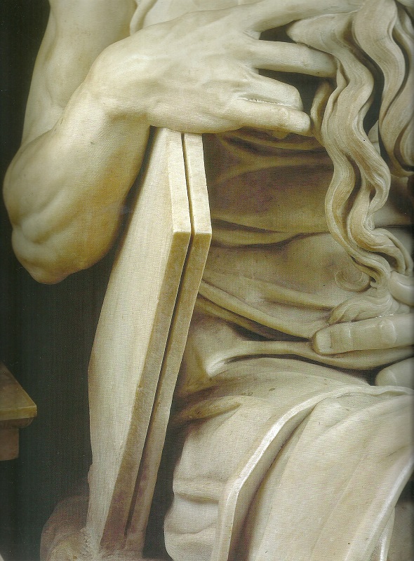 Michelangelo Buonarroti (1475-1564) - Moisés (detalhe), 1513-1516 - Mármore, 235 cm - Roma - San Pietro in Vincoli 